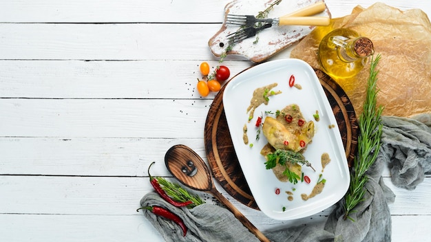 Talerz domowego dania